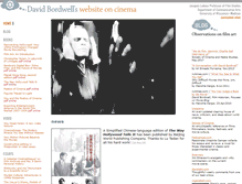 Tablet Screenshot of davidbordwell.net